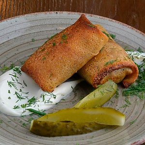 Блинчики с говядиной, рисом и яйцом, Литвины - Гродно