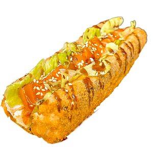 Хот-дог ролл с лососем, Суши Тайм - Волковыск