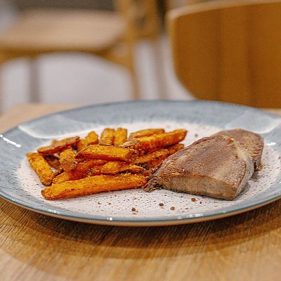 Заказать Язык на гриле с бататом фри, Чемодан