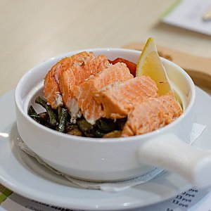 Лосось с овощами, Чемодан