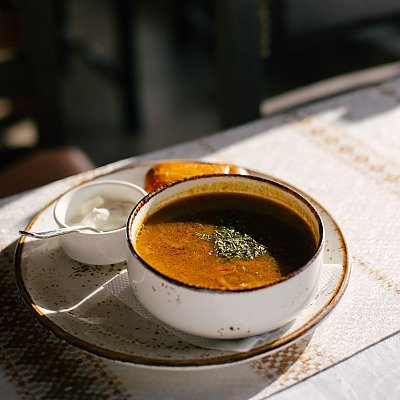 Заказать Крупеня с белыми грибами, Трактир У Озера