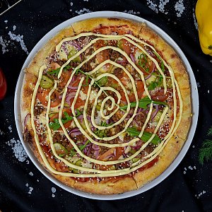 Пицца Чизбургер (520г), Гастробар Цоколь (Материк)