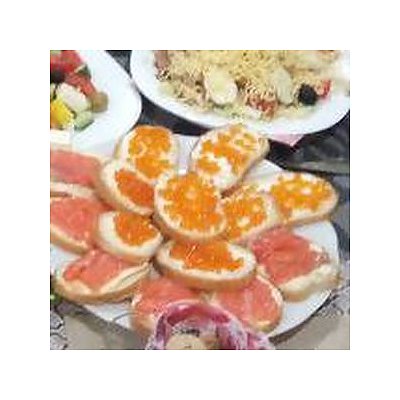 Заказать Бутерброд с красной рыбой (банкетное меню), Мини-кафе Белорусская Узбекская Кухня