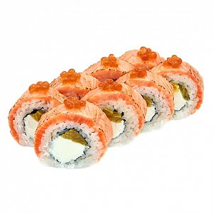 Ролл с лососем и апельсином, NAKA SUSHI