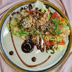 Теплый салат с языком, Пушкина 202