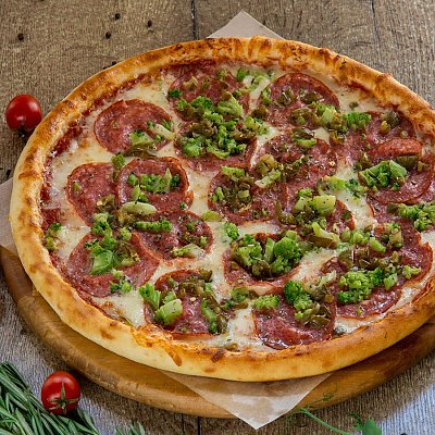 Заказать Пицца Пеперони (острая) 32см, DACAR PIZZA Rally