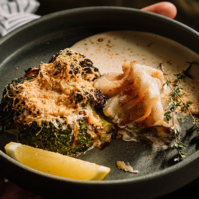 Заказать Морской окунь с броколи, МАМА ХУАНА