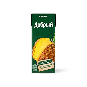 Сок Добрый ананас 0.2л, Моменты