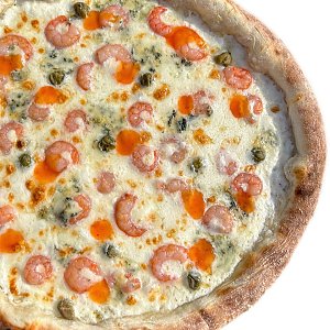 Пицца с креветками 26см, PIZZA box