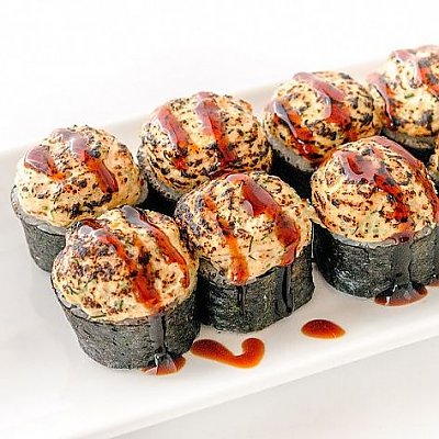 Заказать Татаки ролл с лососем, Fusion Sushi