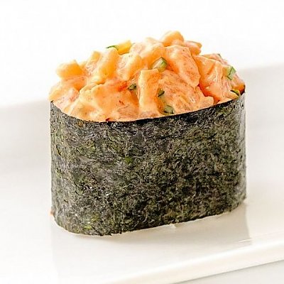 Заказать Гункан с лососем, Fusion Sushi