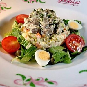 Салат Оливье с языком, ФаСоль