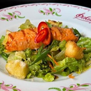 Garden Mix с лососем и оливками, ФаСоль