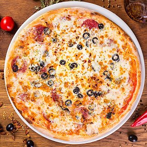 Пицца Дьявола с маслинами, Кусочек Пиццы