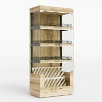 Хлебная витрина Хотколд 900x500x2000 с полкой для багетов