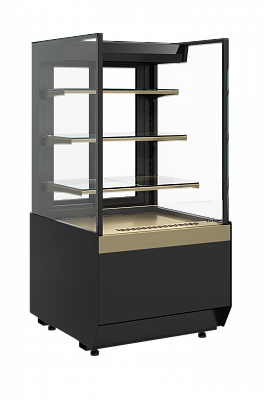 Витрина холодильная Carboma CUBE KC70 VM 0,6-2 STANDARD открытая прямая боковина (версия 2.0) (9005-0109) на сайте Белторгхолод