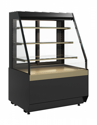 Витрина холодильная Carboma CUBE KC70 VM 0,9-2 STANDARD открытая скошенная боковина (версия 2.0) (9005-0109) на сайте Белторгхолод