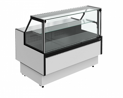 Витрина холодильная Полюс PRAIA 2 GC85 VM 1,5-1 выдвижные поддоны с боковинами 9006-9005 на сайте Белторгхолод