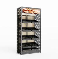 Хлебный стеллаж Хотколд 1000x500x2000 с перфорированными полками