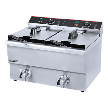  Фритюрница Airhot EF12+12 с краном на сайте Белторгхолод