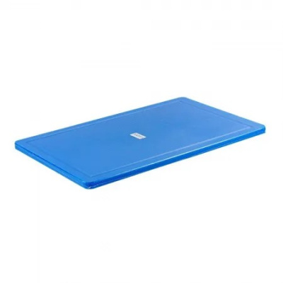 Доска разделочная 53х32,5 см с желобом синяя YIZHOU на сайте Белторгхолод