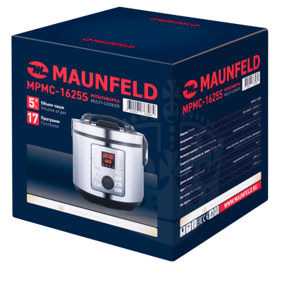 Мультиварка MAUNFELD MPMC-1625S на сайте Белторгхолод
