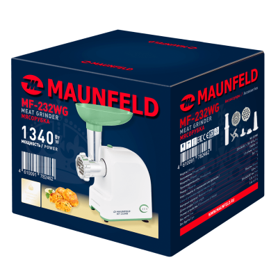 Мясорубка MAUNFELD MF-232WG на сайте Белторгхолод