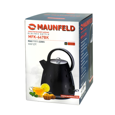 Чайник MAUNFELD MFK-647BK на сайте Белторгхолод