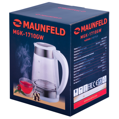 Чайник MAUNFELD MGK1710GW на сайте Белторгхолод
