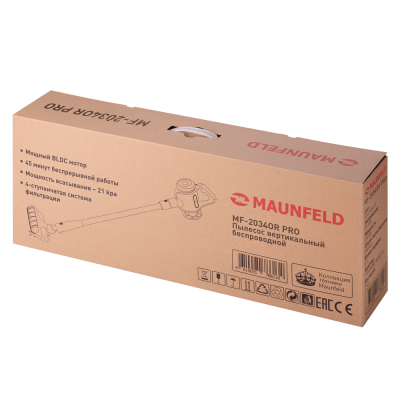 Пылесос вертикальный беспроводной MAUNFELD MF-2034OR PRO на сайте Белторгхолод