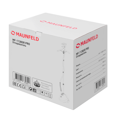 Отпариватель вертикальный MAUNFELD MF-1138GR PRO на сайте Белторгхолод