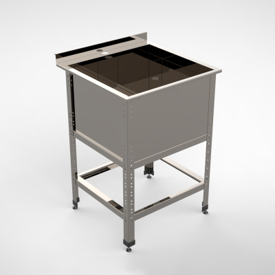 Ванна моечная сварная ХотКолд Эконом односекционная 500×600×860 (каркас разборный) на сайте Белторгхолод