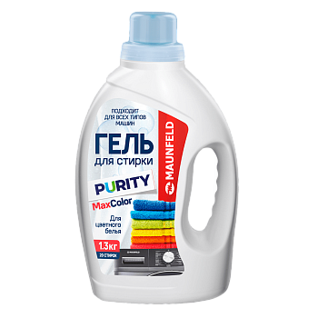  Гель для стирки MAUNFELD Purity Max Color 1300 г MWL1300BC на сайте Белторгхолод