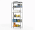  Стеллаж ТС Лайт, 2000x1200x400 мм. Полки: 6 шт. металл (ТС 20120460) на сайте Белторгхолод