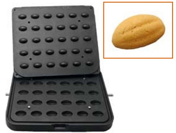  Форма Kocateq DH Tartmatic Plate 36 для 30 тарталеток в виде орешков 41*28 мм на сайте Белторгхолод