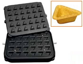  Форма Kocateq DH Tartmatic Plate 24 для 30 треугольных тарталеток 51*51*49 мм на сайте Белторгхолод