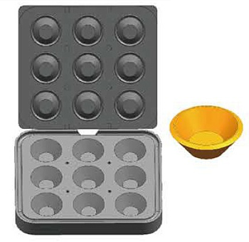  Форма Kocateq DH Tartmatic Plate 65 для 9 круглых тарталеток Ø 67,5 мм на сайте Белторгхолод