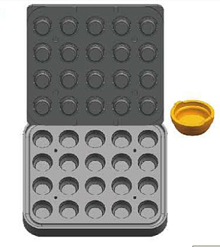  Форма Kocateq DH Tartmatic Plate 58 для 20 круглых тарталеток Ø 53 мм на сайте Белторгхолод