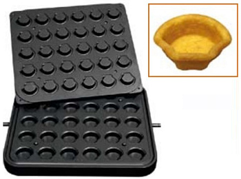  Форма Kocateq DH Tartmatic Plate 21 для 30 тарталеток в виде ракушек 50*45 мм на сайте Белторгхолод