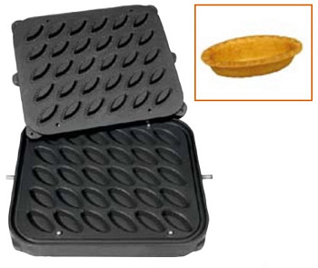  Форма Kocateq DH Tartmatic Plate 15 для 30 овальных тарталеток 67*34 мм на сайте Белторгхолод