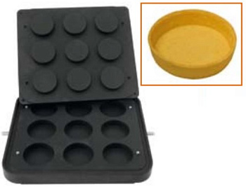  Форма Kocateq DH Tartmatic Plate 40 для 9 круглых тарталеток Ø 81 мм на сайте Белторгхолод