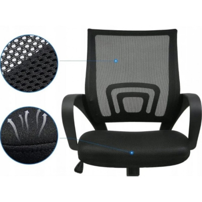 Кресло офисное SitUp MIX 696 chrome (сетка Black/Black) на сайте Белторгхолод