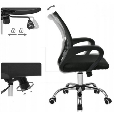 Кресло офисное SitUp MIX 696 chrome (сетка Black/Black) на сайте Белторгхолод