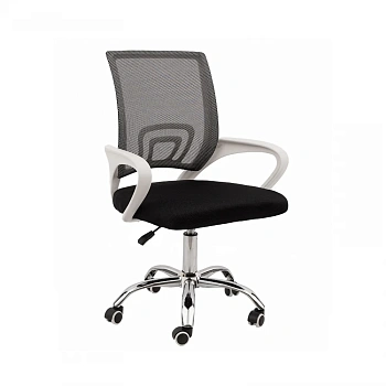  Кресло офисное SitUp MIX 696 White chrome (сетка Dark Gray/ Dark Gray) на сайте Белторгхолод