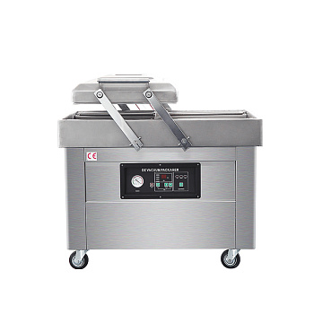  Напольная двухкамерная вакуум-упаковочная машина Hualian DZ-400/2SB SS (нерж.) на сайте Белторгхолод