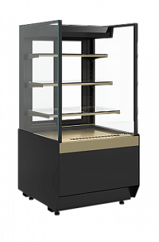  Витрина холодильная Carboma CUBE KC70 VM 0,6-2 STANDARD открытая прямая боковина (версия 2.0) (9005) на сайте Белторгхолод
