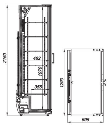 Шкаф холодильный ARKTO Flex-1217-Eco-L-U (-6..+6, с канапе) на сайте Белторгхолод