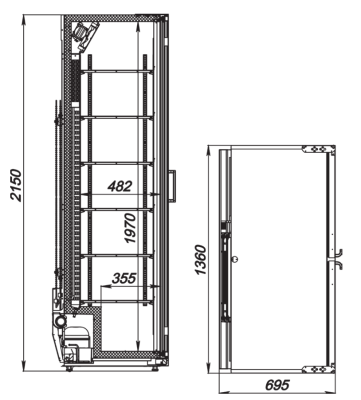 Шкаф холодильный ARKTO Flex-1288-Eco-U (-6..+6, без канапе) на сайте Белторгхолод