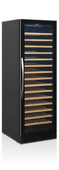  Винный шкаф TEFCOLD TFW400-F ЧЕРНЫЙ, ДВЕРЬ БЕЗ РАМЫ (E5513) на сайте Белторгхолод