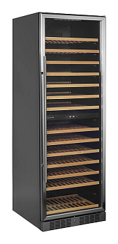  Винный шкаф TEFCOLD TFW400-2S ЧЕРНЫЙ, РАМА ДВЕРИ НЕРЖ. (E5526) на сайте Белторгхолод